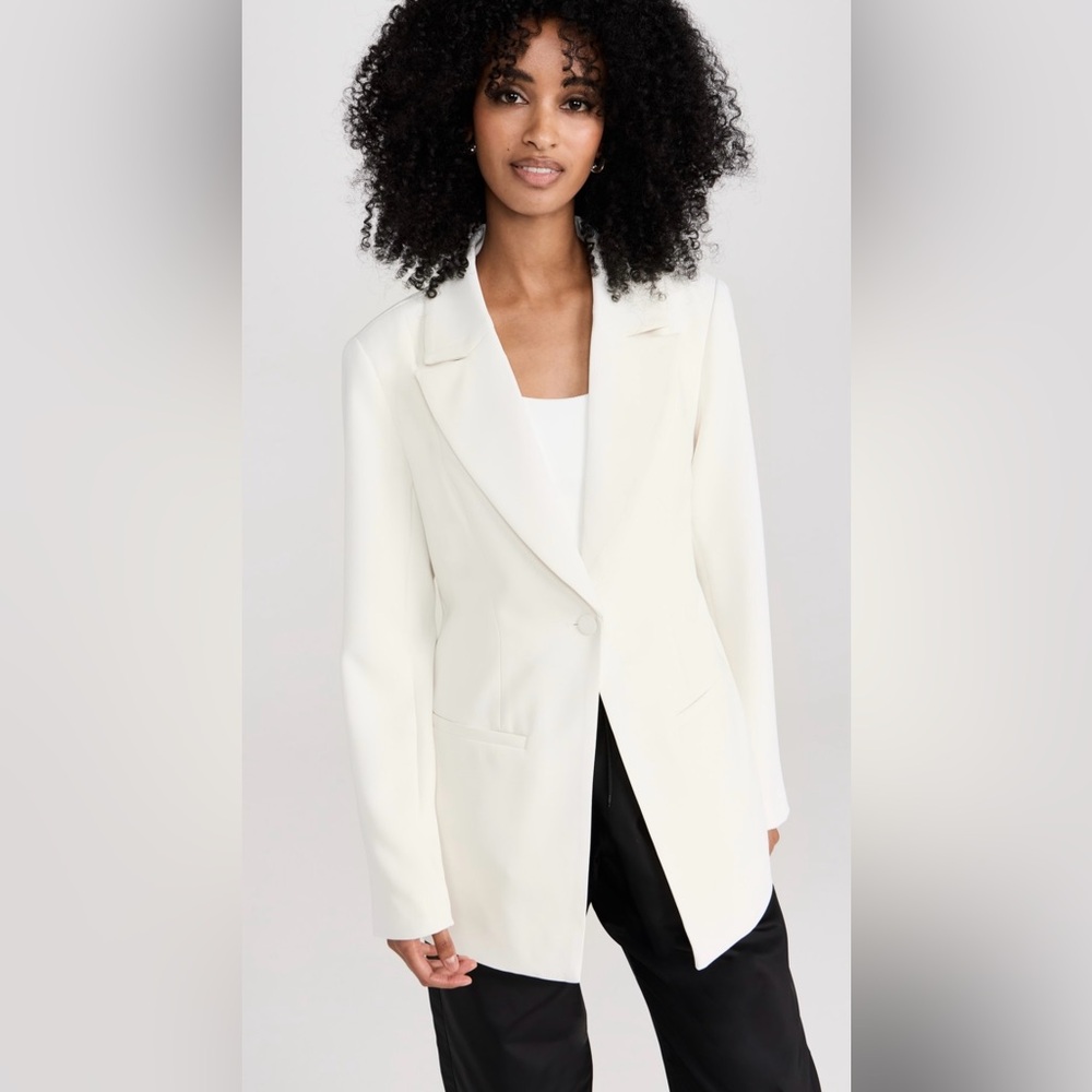 Good American Fit And Flatter Blazer Classic Ivory